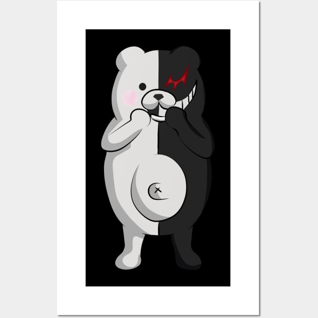 Anime Daganronpa Monokuma Wall Art by IQ_Design16